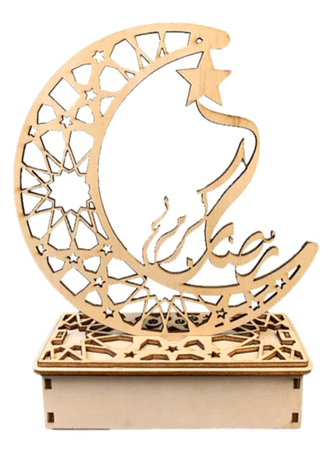Ramadan Kareem Wood Table Lamp 19 X 14cm - Image 1