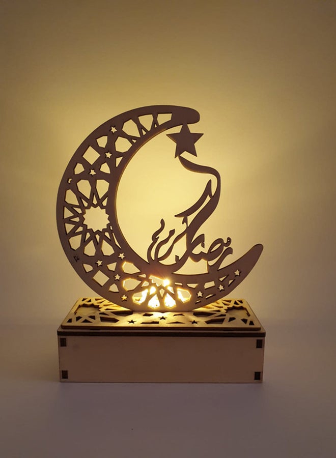 Ramadan Kareem Wood Table Lamp 19 X 14cm - Image 2