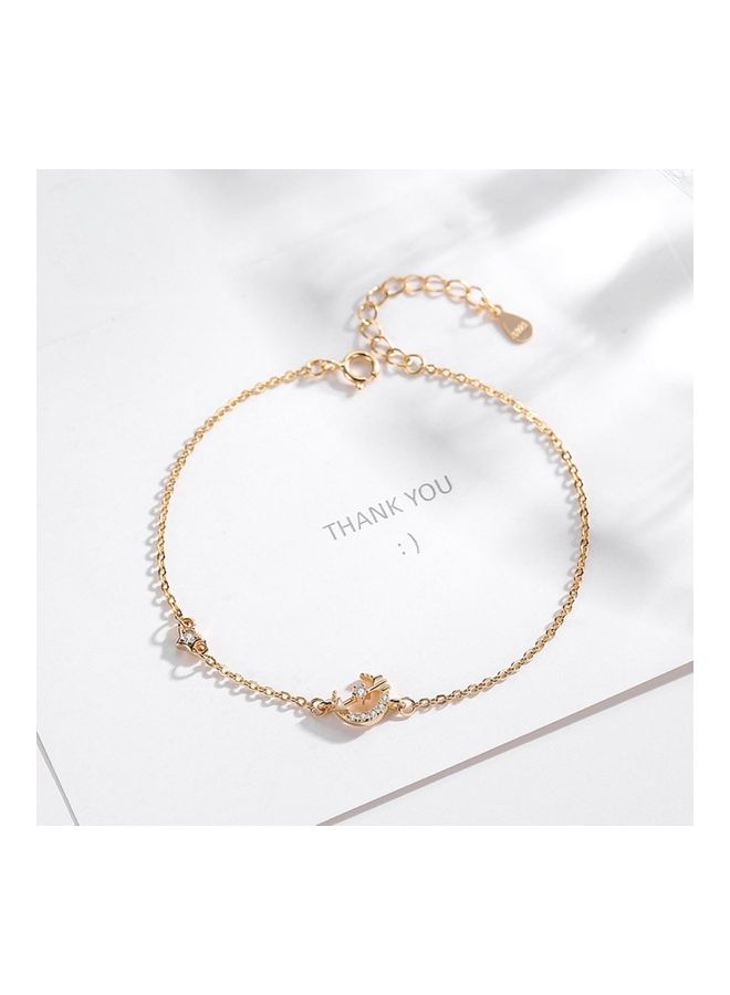 Perfii Rhodium Plated Cubic Ziron Stylish Bracelet - Image 2