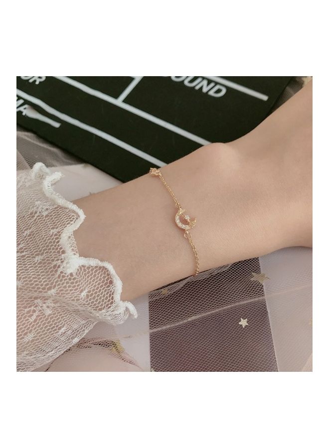 Perfii Rhodium Plated Cubic Ziron Stylish Bracelet - Image 3