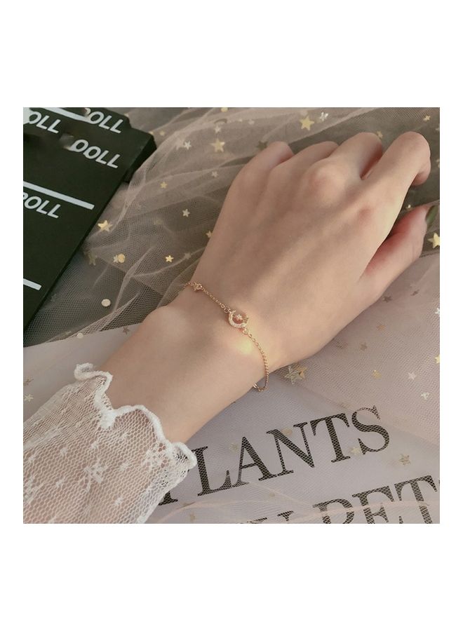 Perfii Rhodium Plated Cubic Ziron Stylish Bracelet - Image 5