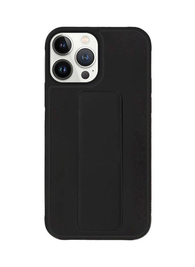 MARGOUN - Protective Case Cover With Finger Grip Stand For iPhone 13 Pro Black - Image 1