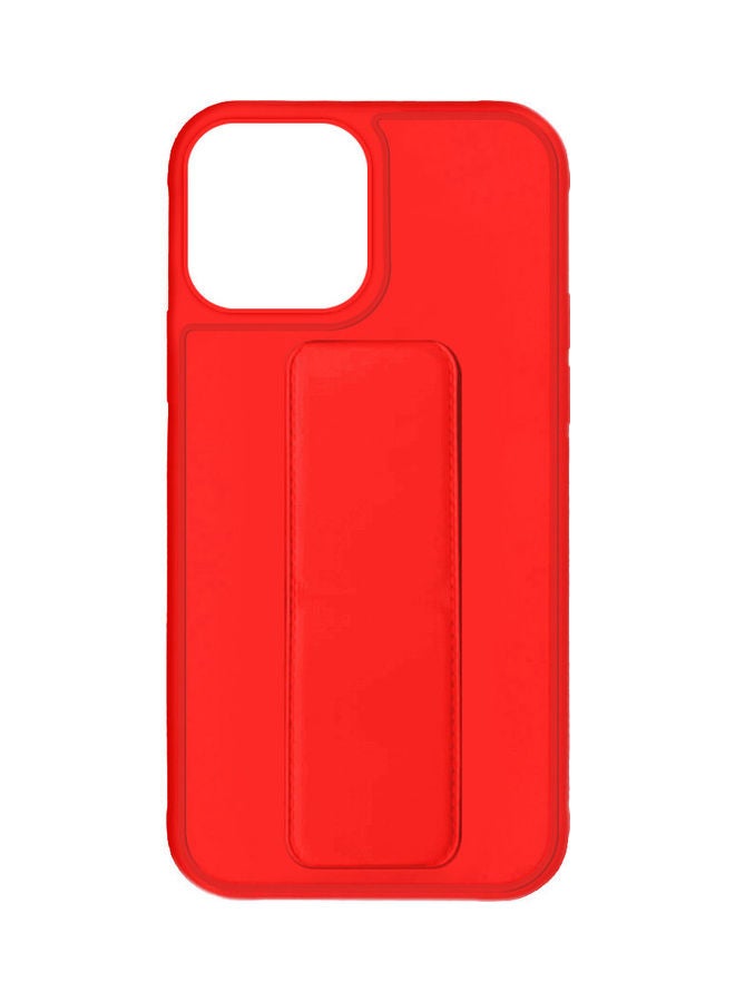 Protective Case Cover with Finger Grip Stand for Apple iPhone 13 Red