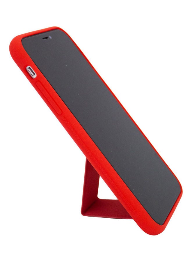 Protective Case Cover with Finger Grip Stand for Apple iPhone 13 Red