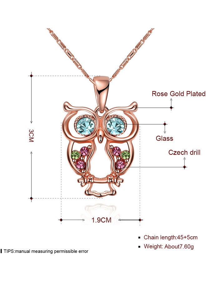 بيرفيي Rhodium Plated Ziron Studded Pendant Necklace - Image 2