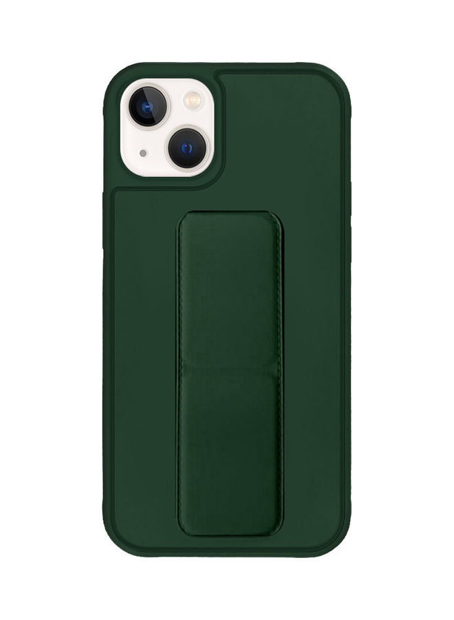 MARGOUN Protective Case Cover With Finger Grip Stand For iPhone 13 Dark Green Dark Green - Image 1
