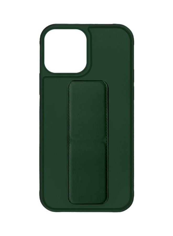 MARGOUN Protective Case Cover With Finger Grip Stand For iPhone 13 Dark Green Dark Green - Image 3