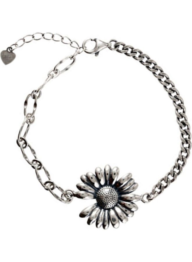 Perfii Rhodium Plated Cubic Ziron Stylish Bracelet - Image 1