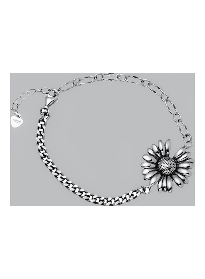 Perfii Rhodium Plated Cubic Ziron Stylish Bracelet - Image 2