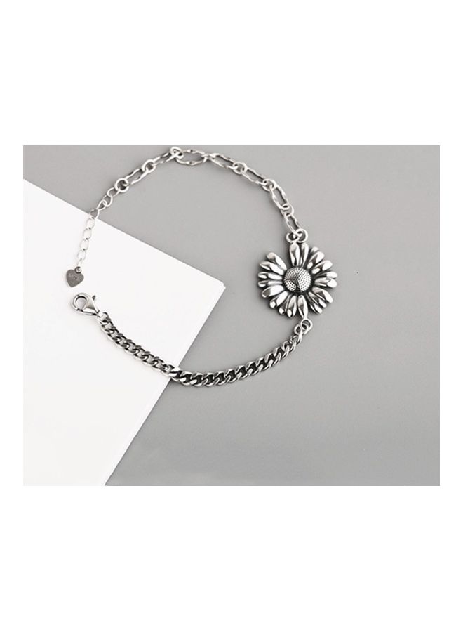 Perfii Rhodium Plated Cubic Ziron Stylish Bracelet - Image 3