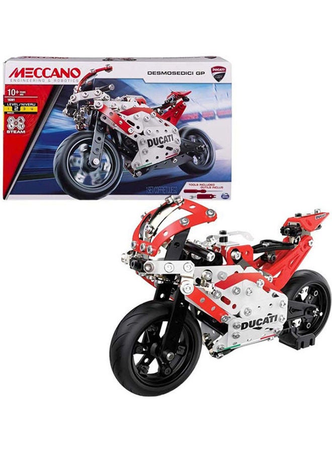 Meccano Ducati Motorcycle Kit 1.9 x 12.7 x 7.8inch - Image 1