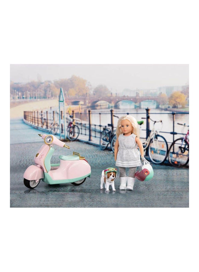 SCOOTER WITH SIDECAR PET 8 x 12 x 12cm