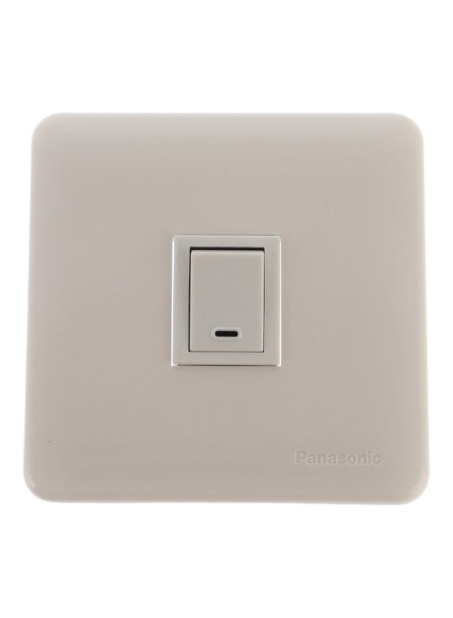 Panasonic Single Light Switch Key Beige 7x7x2cm - Image 1