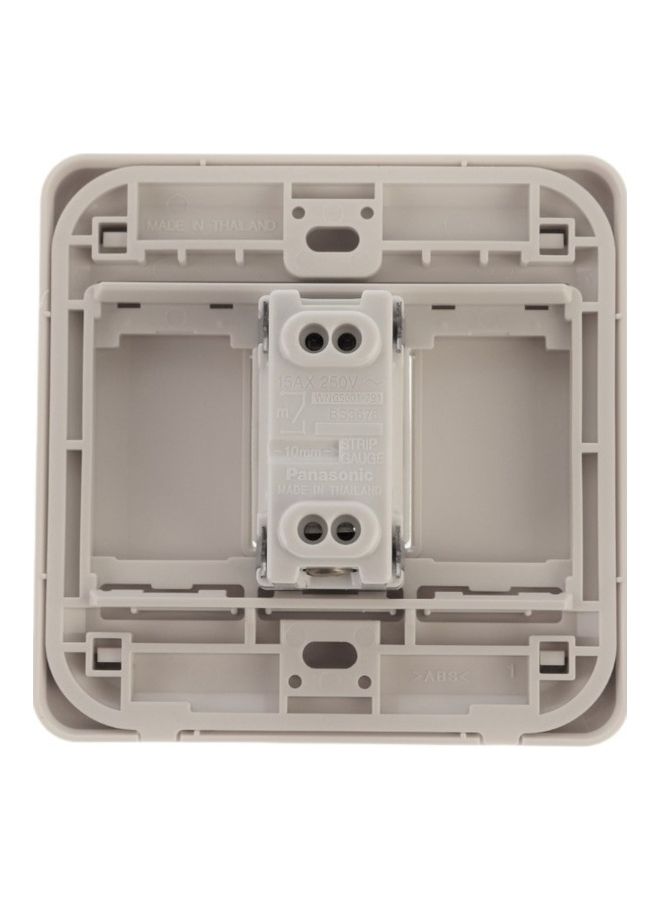 Panasonic Single Light Switch Key Beige 7x7x2cm - Image 2