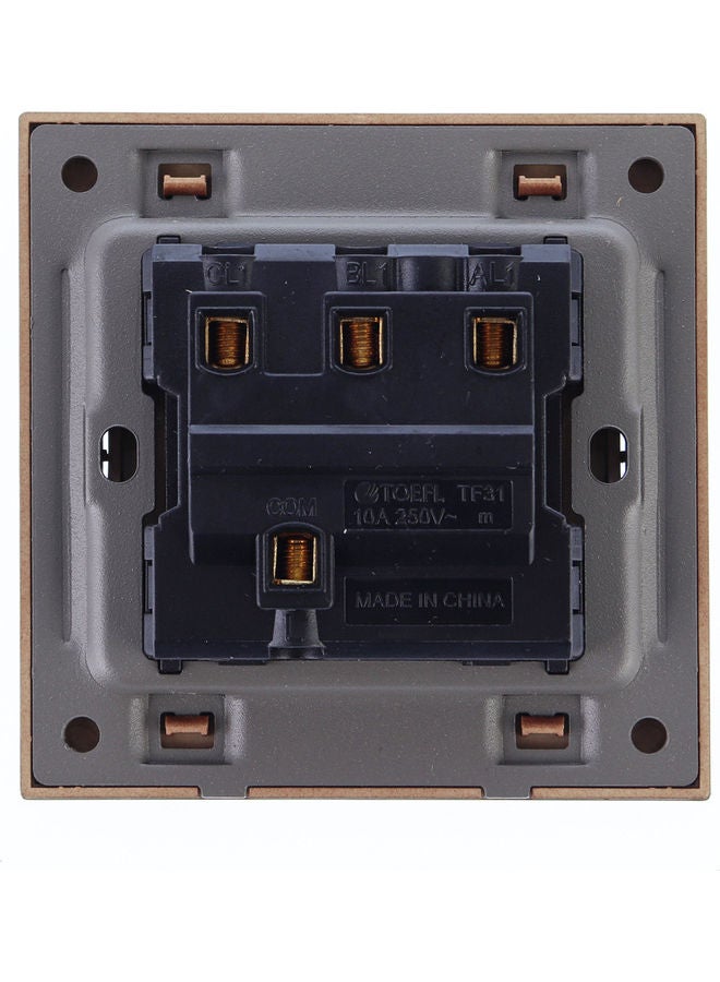 TOEFL Triple Light Switch Keys Coffee 7x7x2cm - Image 2