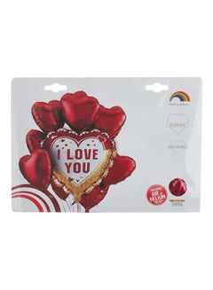 أم كولور بالون Mcolour Balloon Helium Balloons for Parties, 8 Pieces - Multi Color 