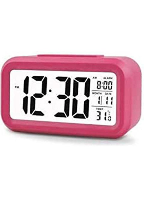 Digital Desk Clock Alarm Large Screen And Light Switch And Temperature Multicolour