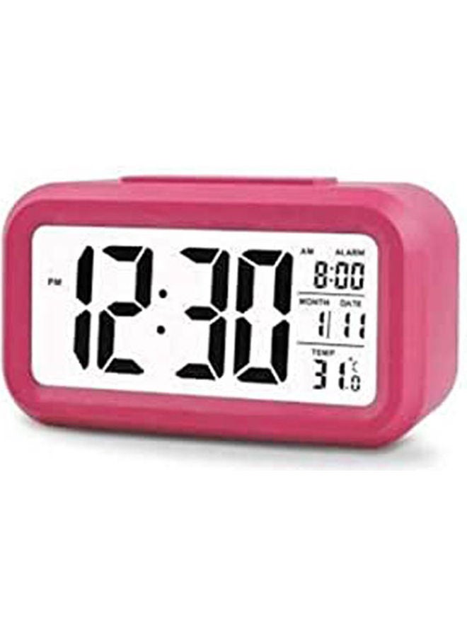 Digital Desk Clock Alarm Large Screen And Light Switch And Temperature Multicolour