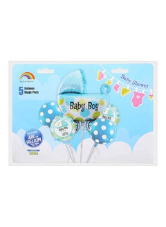 أم كولور بالون Baby Boy Foil Balloons, Set of 5 