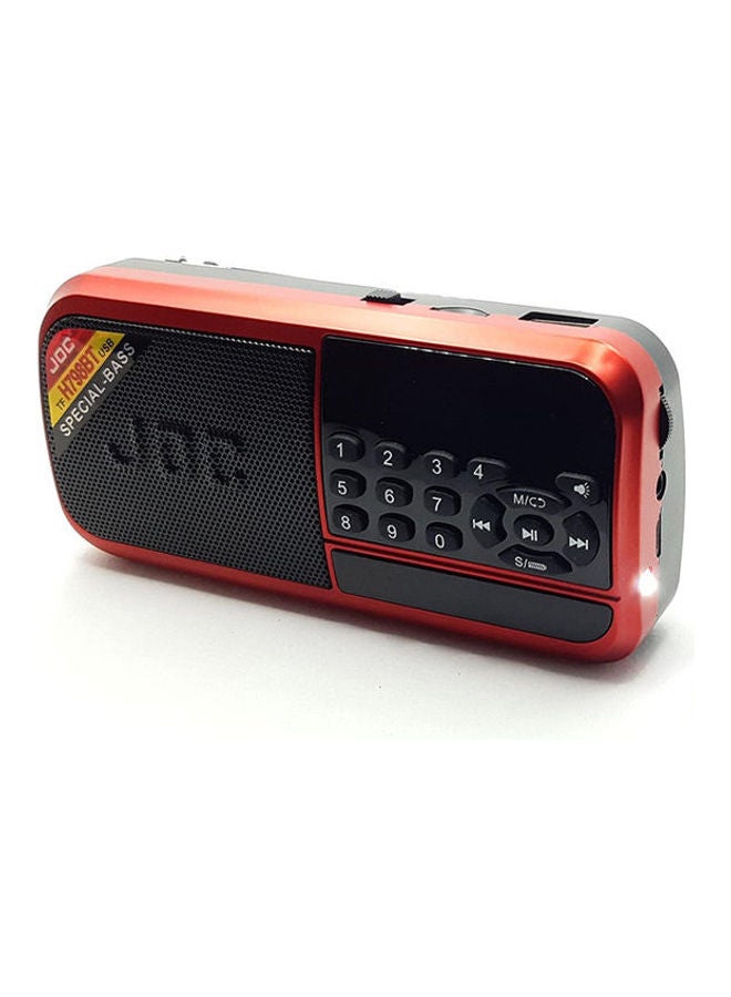 جوك بطاقة ذاكرة FM-USB محمولة تعمل بالبلوتوث ومزودة براديو . H798BT أحمر