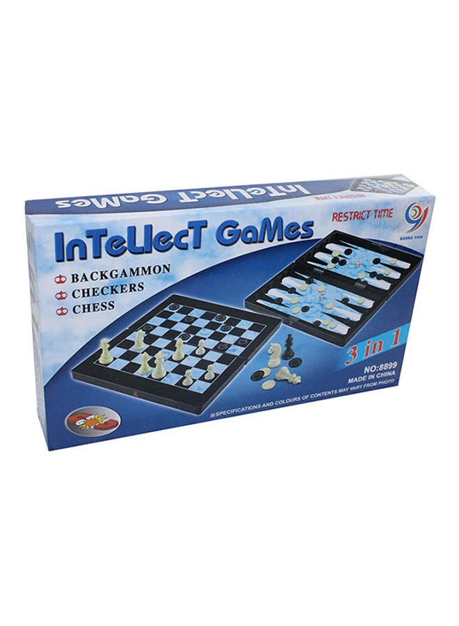 Gurng Ying 3 In 1 Chess Game With A Magnetic Foldable Board For Kids