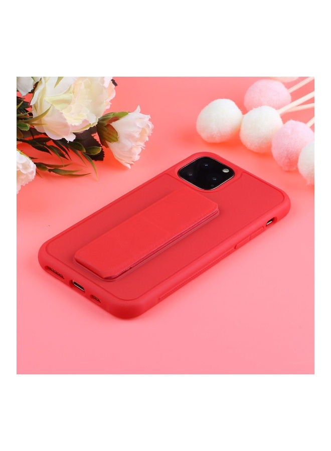 MARGOUN Protective Case Cover with Finger Grip Stand for Apple iPhone 13 Pro Max Red - Image 4