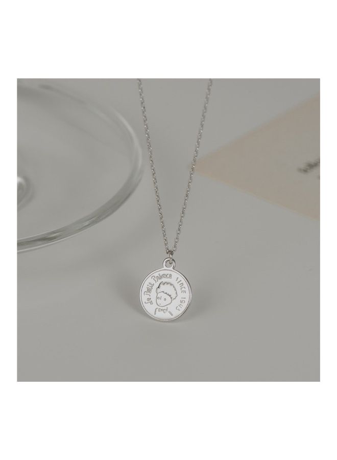 Perfii - S925 Sterling Silver Crystal Studded Pendant Necklace - Image 1