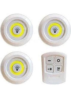 Generic Spot Led Circular Battery-Powered And Remote Control 3 Pieces Multicolour 