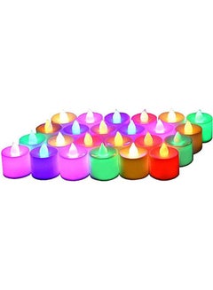 gluckluz Candle Light Tea Flameless Tealight Decoration For Wedding, Party, Christmas, Valentine' S Day, Honeymoon, Anniversary Multicolour 