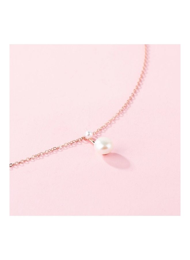 بيرفيي S925 Sterling Silver Crystal Studded Pendant Necklace  - Image 2