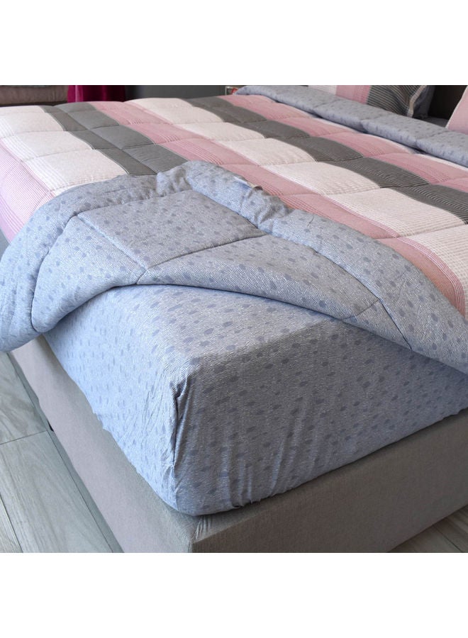 فروتشي طقم لحاف عالي الجودة مقاس كينغ مكون من 6 قطع قطن 260x240سم  - Image 2