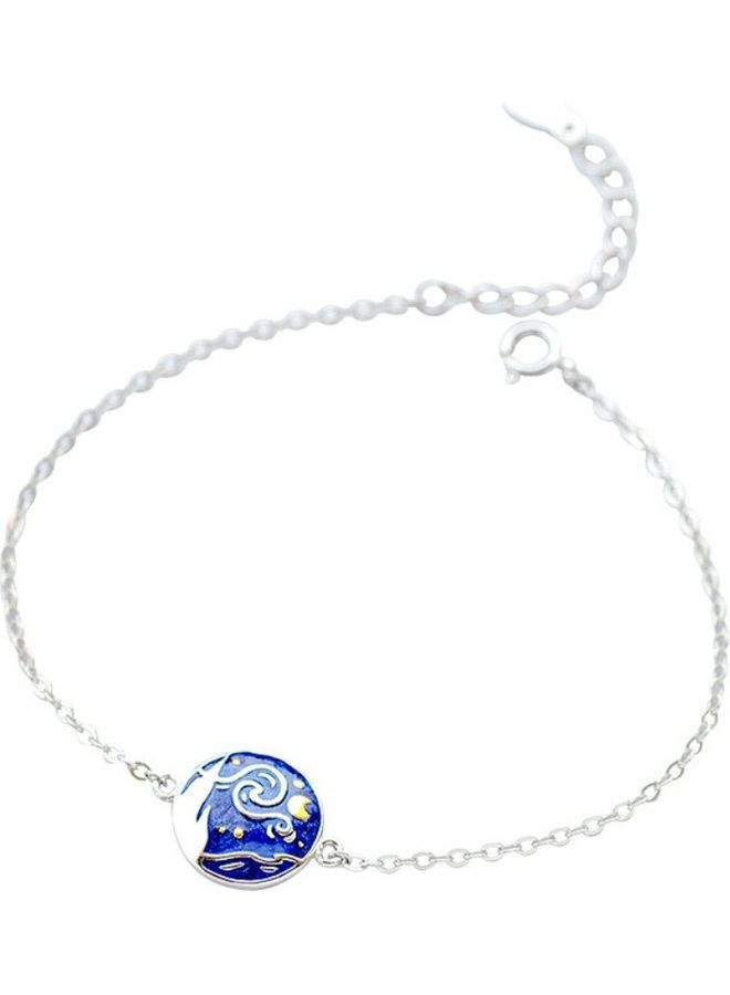 Perfii Rhodium Plated Cubic Ziron Stylish Bracelet - Image 1