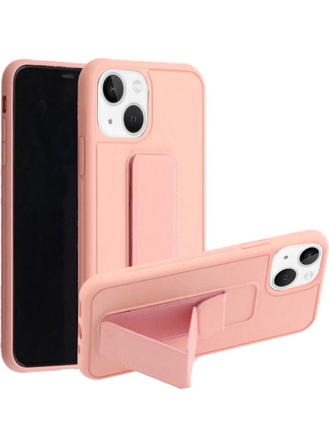 MARGOUN Protective Case Cover with Finger Grip Stand for Apple iPhone 13 Pink - Image 2