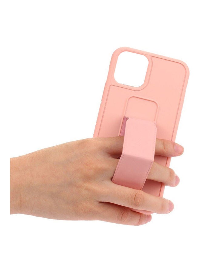 MARGOUN Protective Case Cover with Finger Grip Stand for Apple iPhone 13 Pink - Image 4