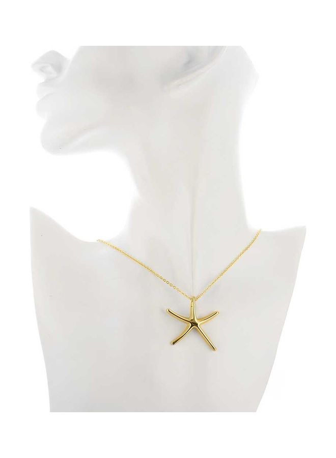 Perfii Rhodium Plated Ziron Studded Pendant Necklace - Image 3