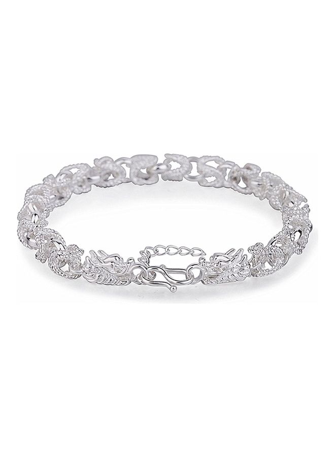 Perfii Rhodium Plated Cubic Ziron Stylish Bracelet - Image 1