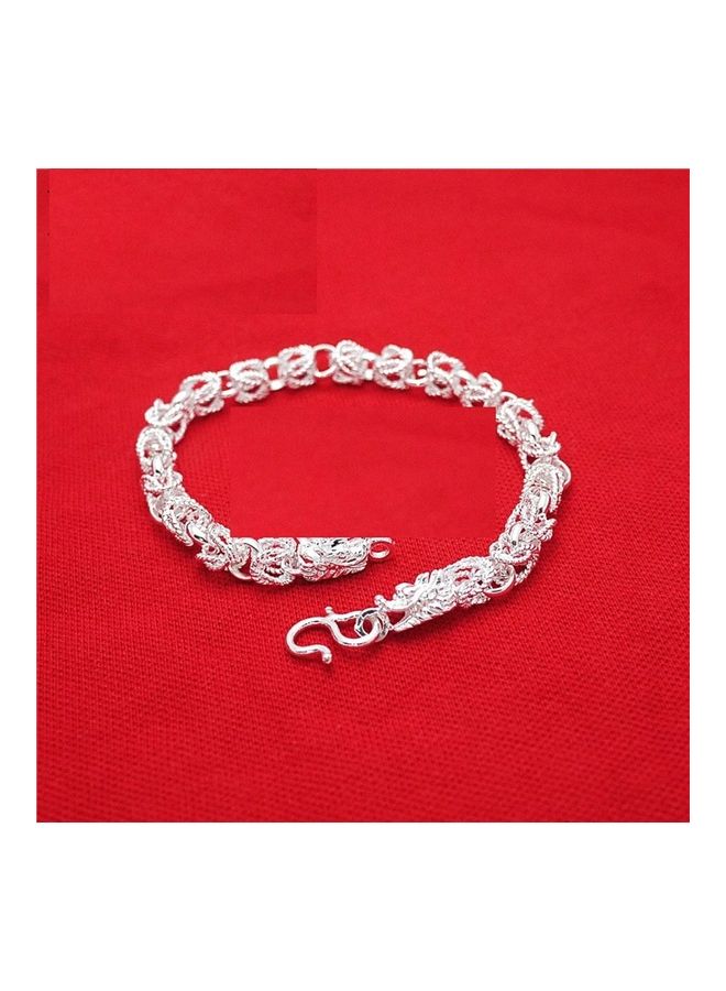 Perfii Rhodium Plated Cubic Ziron Stylish Bracelet - Image 4