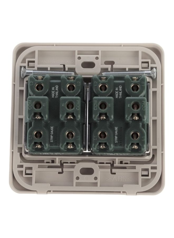 Panasonic - Quadruple Light Switch Keys Beige 7x7x2cm - Image 1