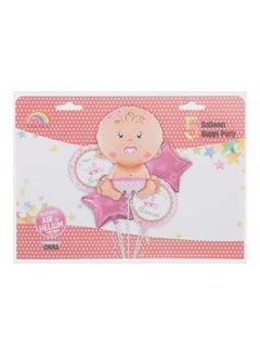 أم كولور بالون Mcolour Balloon a New Little Princess Foil Balloons, Set of 5 - Multi Color 
