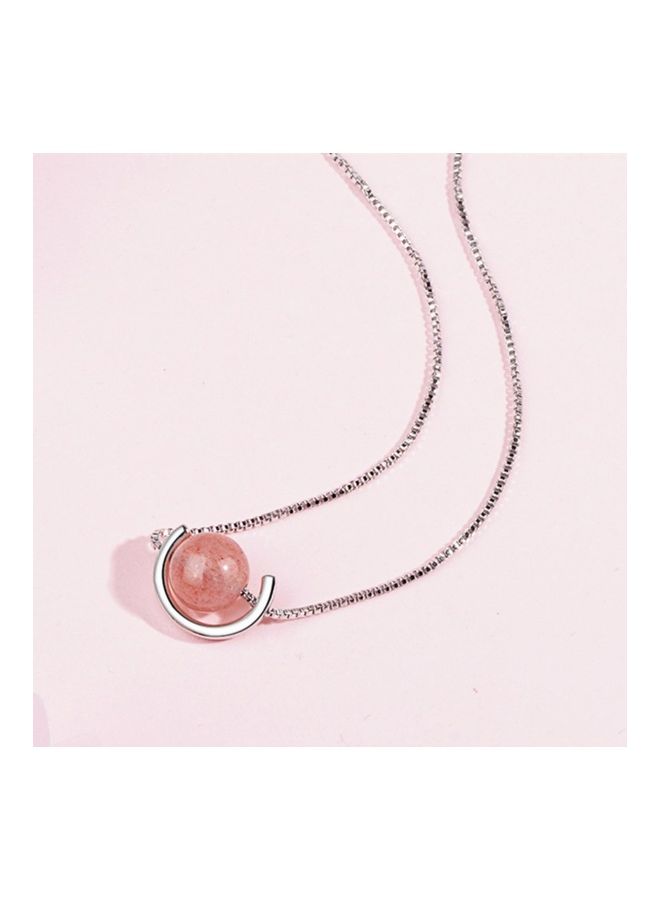 بيرفيي Rhodium Plated Ziron Studded Pendant Necklace  - Image 3