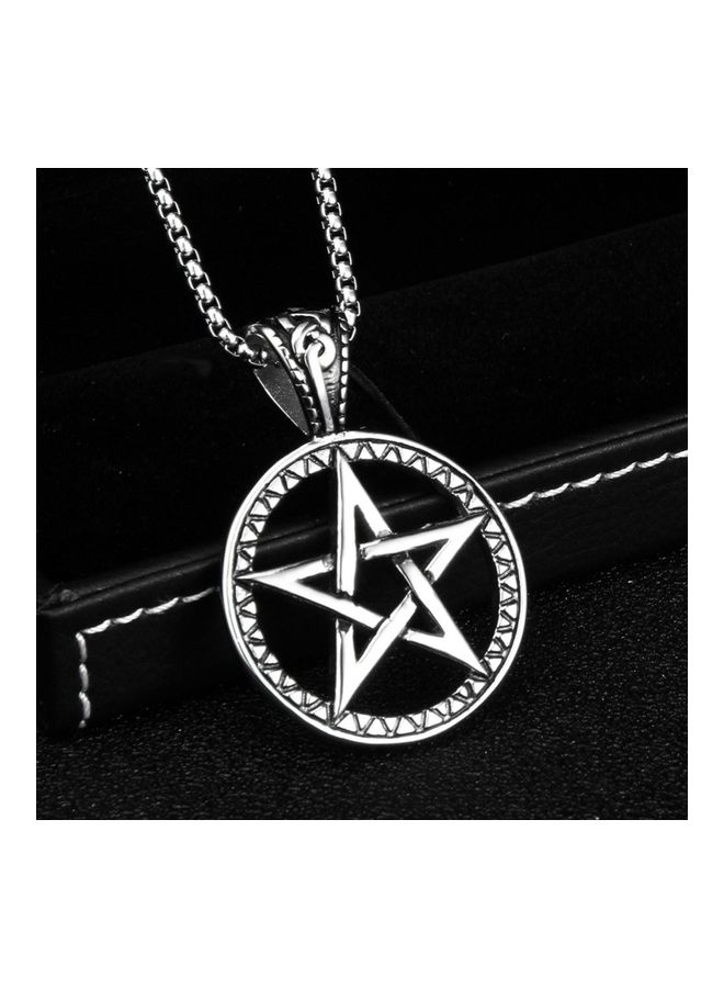 بيرفيي Rhodium Plated Ziron Studded Pendant Necklace  - Image 5