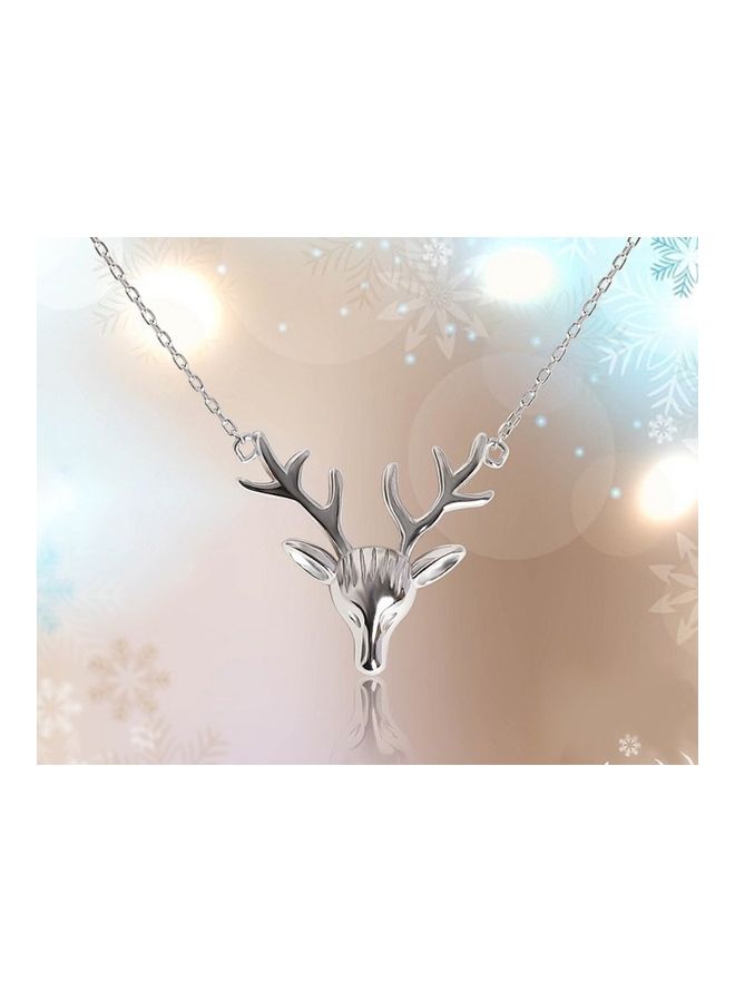 Perfii S925 Sterling Silver Crystal Studded Pendant Necklace - Image 5