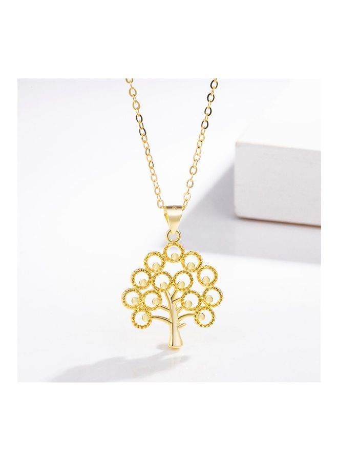 Perfii Rhodium Plated Ziron Studded Pendant Necklace - Image 5