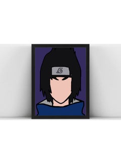 Sasuke Uchiha  Anime Poster with Frame Multicolour 30 X 40cm