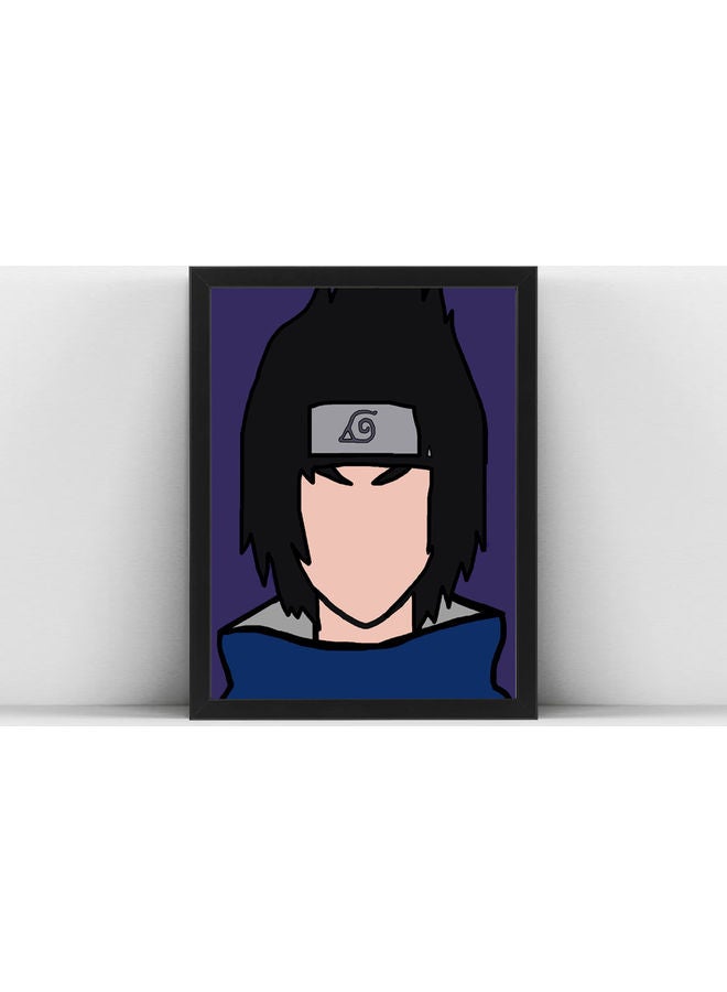 Boomah Accessories - Sasuke Uchiha  Anime Poster with Frame Multicolour 30 X 40cm - Image 1
