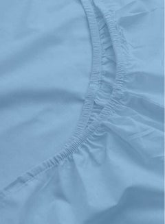 Princess 3-Piece Bedding Sheets And Pillow Cases Set Cotton Blend Blue 150 x 200cm  - Image 4