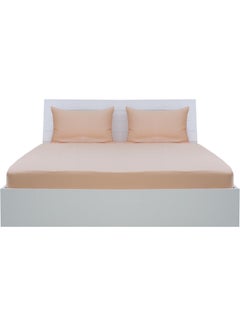 Hotel Linen Klub 2-Piece Deyarco Single Size Sheet Set Cotton Blend Peach 120x200cm  - Image 4