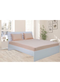 Hotel Linen Klub 2-Piece Deyarco Single Size Sheet Set Cotton Blend Peach 120x200cm  - Image 5