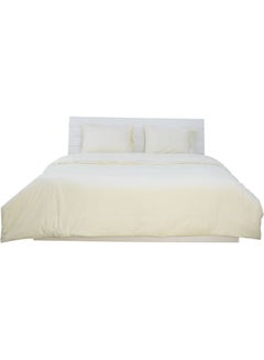 Princess 3-Piece Duvet Cover With Pillowcases Cotton Blend Cream 220 x 240cm  - Image 3