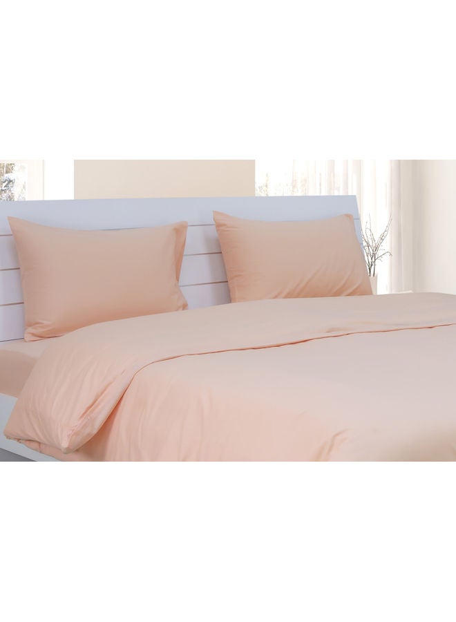 Princess 3-Piece Duvet Cover With Pillowcases Cotton Blend Peach 220 x 240cm  - Image 2